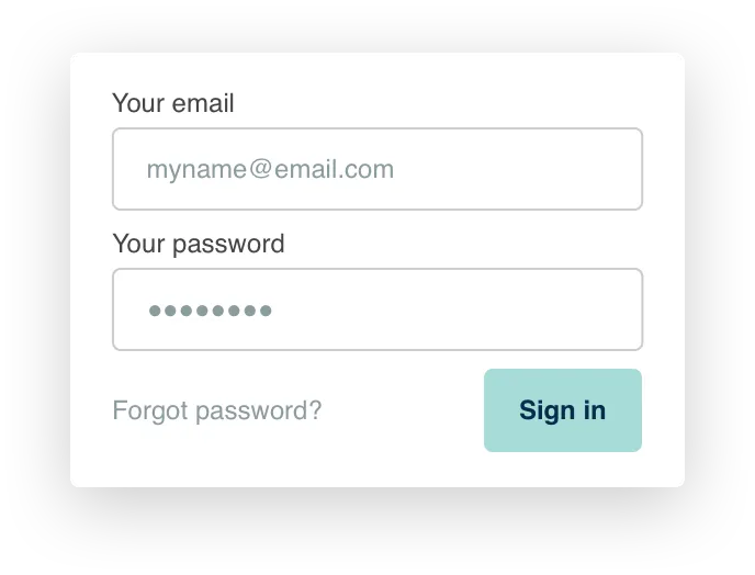 Login box